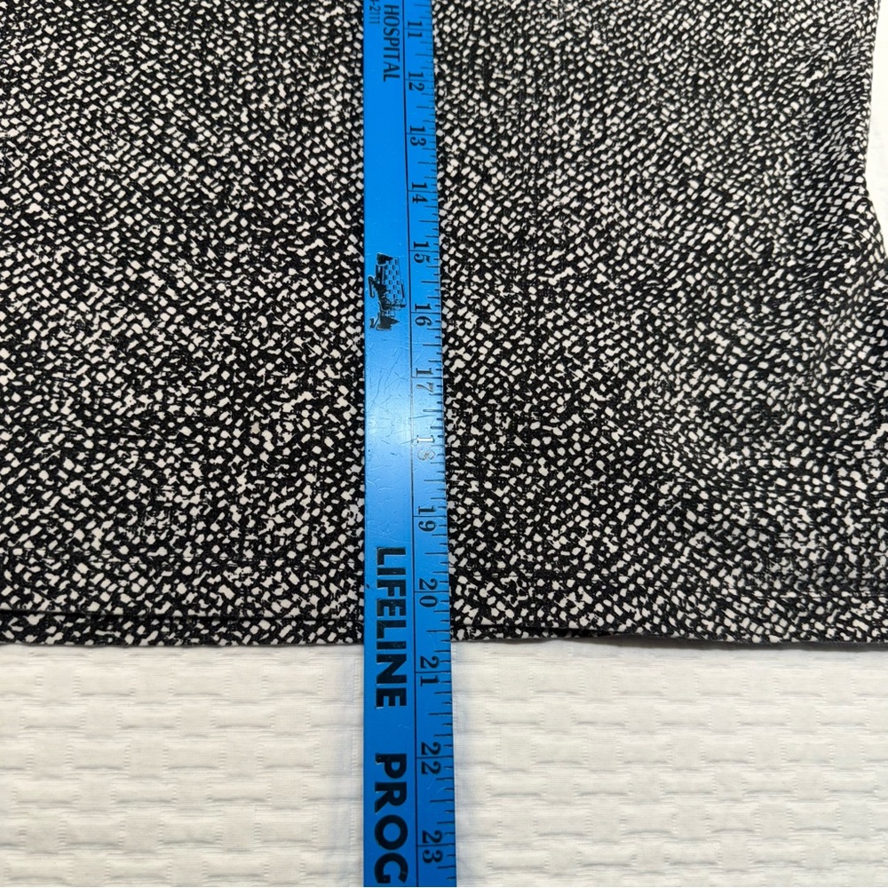 Ruby Red Black And White Patterned Top With Beade… - image 6